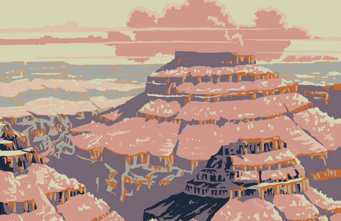 Villaggio Del Grand Canyon Immagini Vettoriali Stock - Foto 9