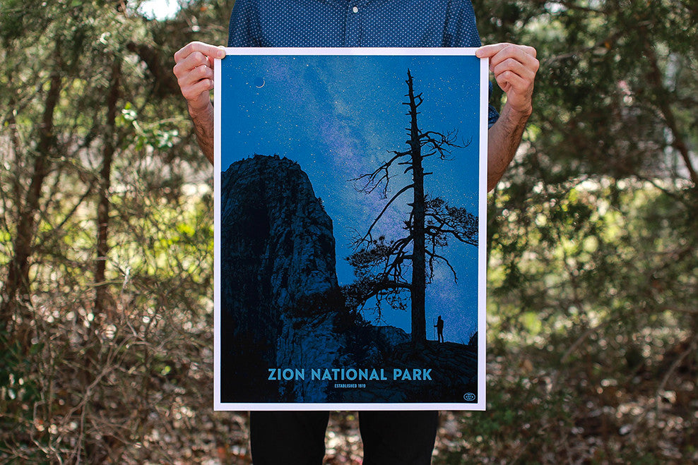 Zion National Park Poster (Variant)