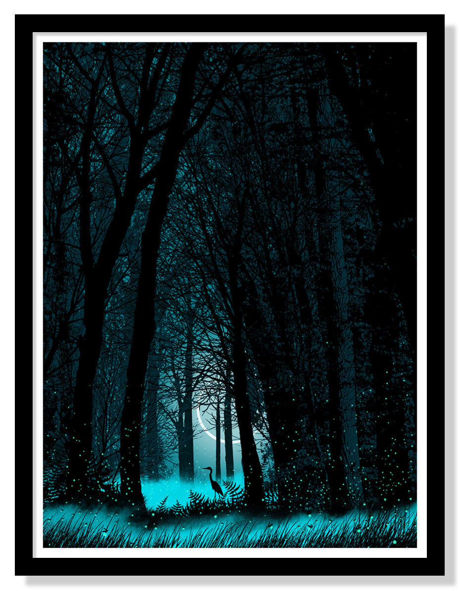 Heron in the Woods Poster by Dan McCarthy (3rd Edition)