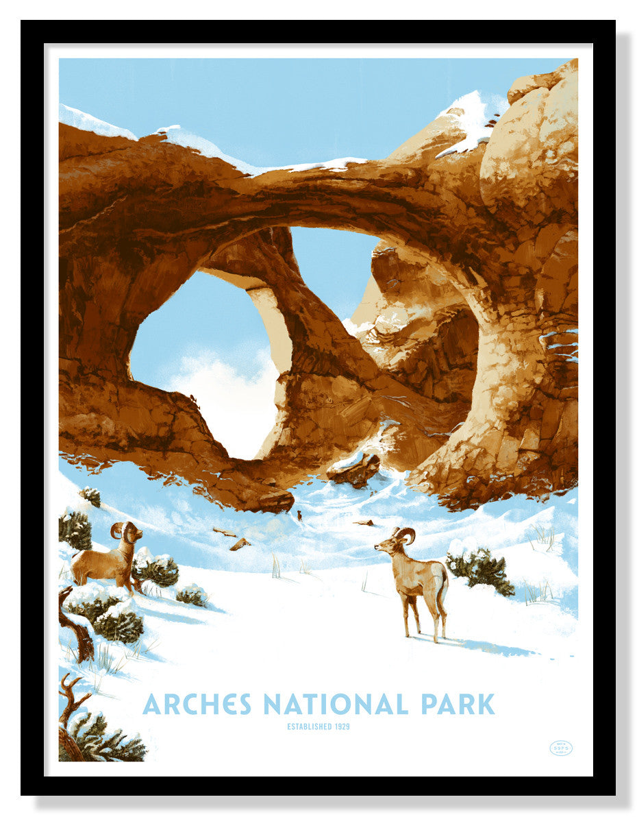 Arches National Park Poster (Large Timed Edition)