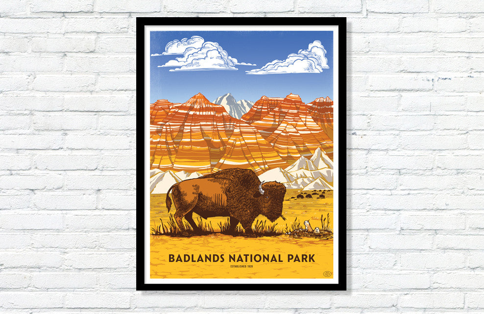 Badlands National Park Poster (Large Timed Edition)