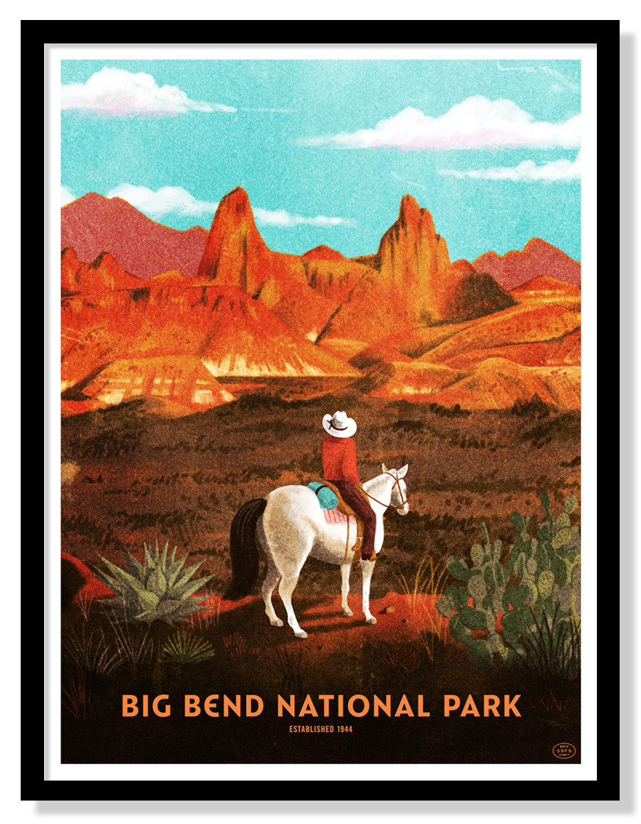 Big Bend National Park Poster (Large Timed Edition)