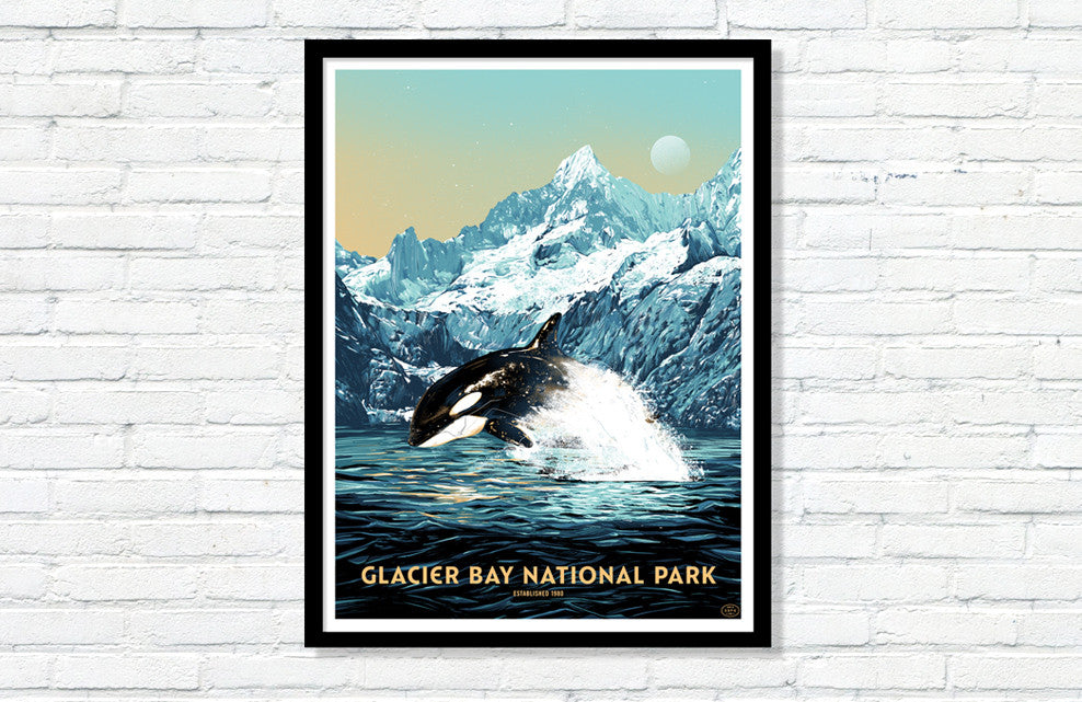 Glacier Bay National Park Poster (Large Timed Edition)