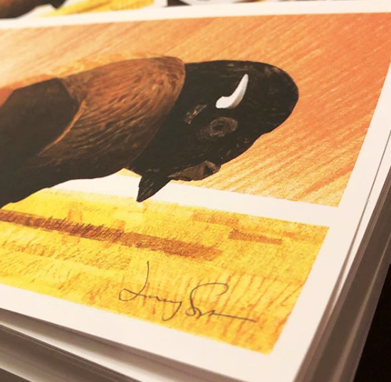 Wes the Bison Mini Print