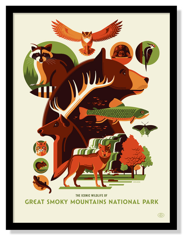 Iconic Wildlife of Great Smoky National Park Poster