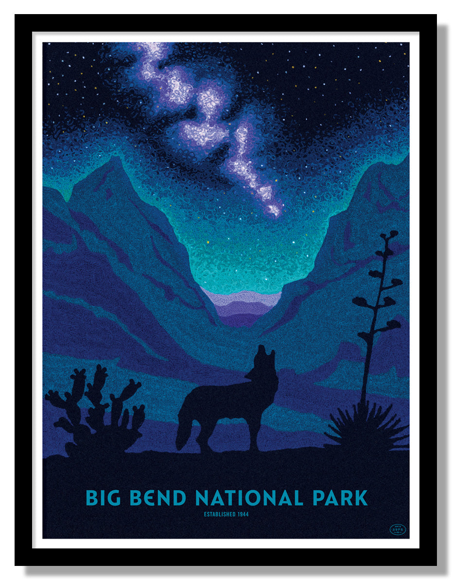 Big Bend National Park Poster (Night Sky)