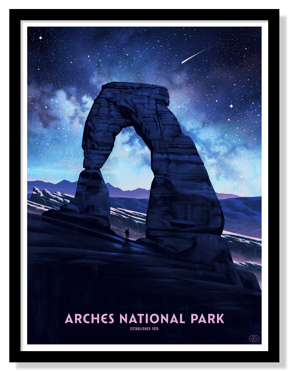 Arches National Park Poster (Delicate Arch - Large Timed Edition)