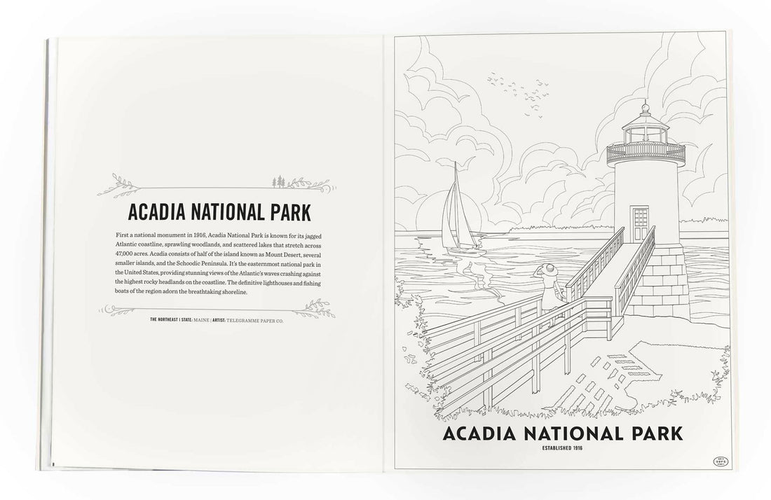Art of the National Parks Coloring Book by Fifty-Nine Parks
