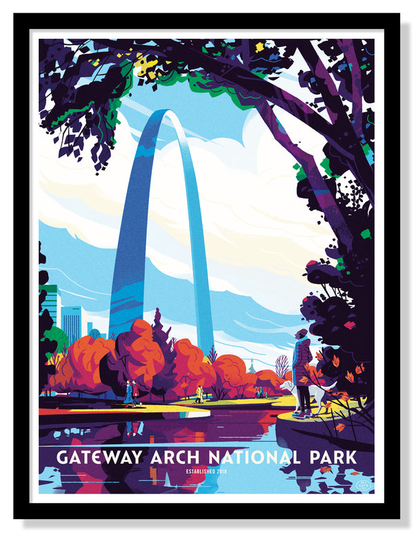 Gateway Arch National Park Poster (Large Timed Edition)