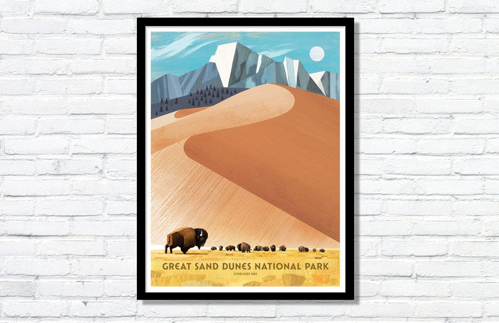 Great Sand Dunes National Park Poster – Fifty-Nine Parks