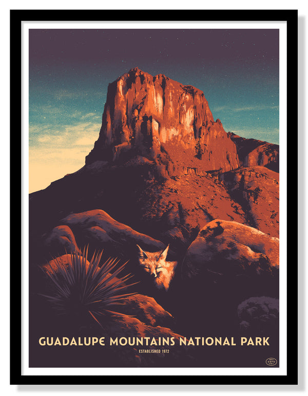 Guadalupe Mountains National Park Poster (Large Timed Edition)