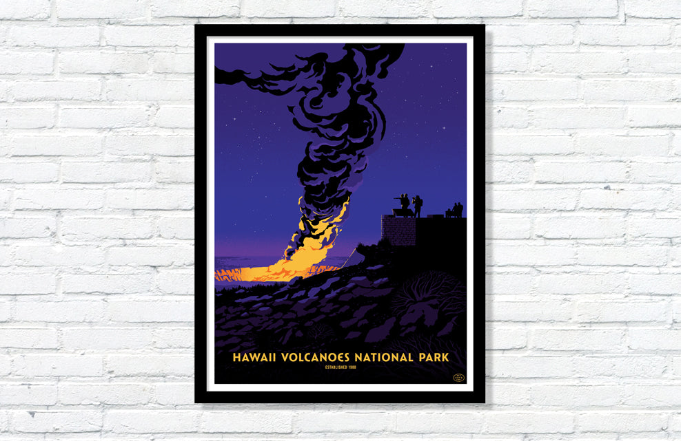 Hawaii Volcanoes National Park Poster