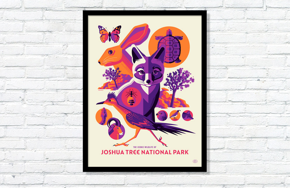 Iconic Wildlife of Joshua Tree National Park Poster