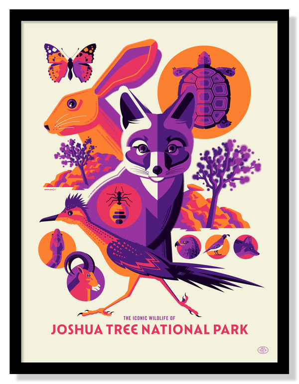 Iconic Wildlife of Joshua Tree National Park Poster