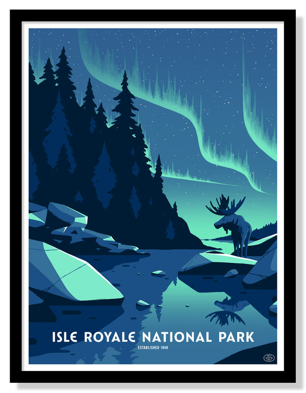Isle Royale National Park Poster (Large Timed Edition)