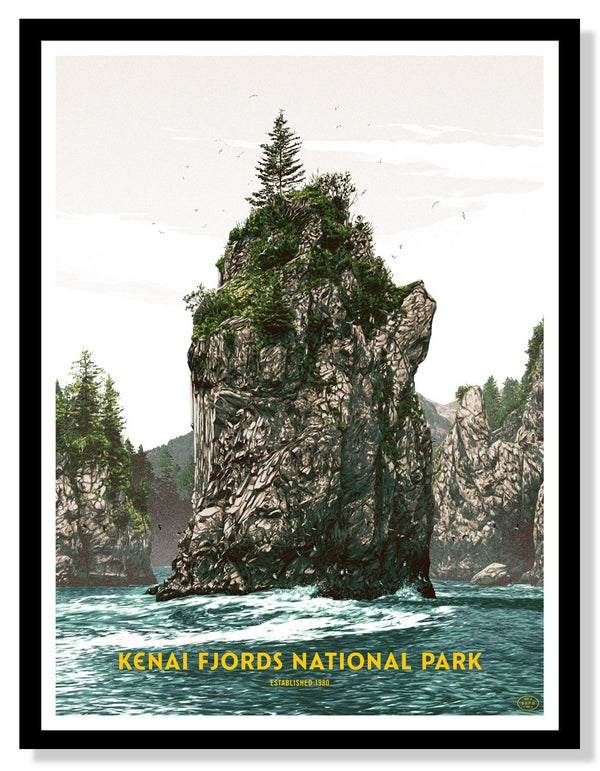 Kenai Fjords National Park Poster (Large Timed Edition)