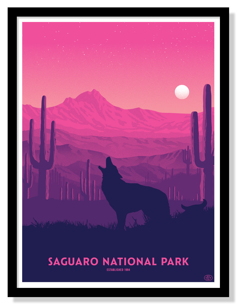 Saguaro National Park Poster (Large Timed Edition)