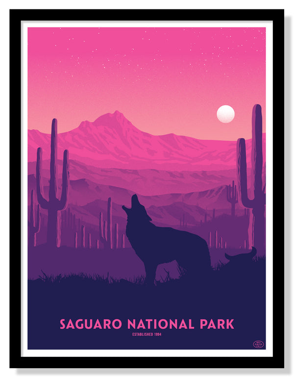 Saguaro National Park Poster (Large Timed Edition)