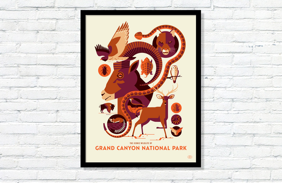 Iconic Wildlife of Grand Canyon National Park Poster