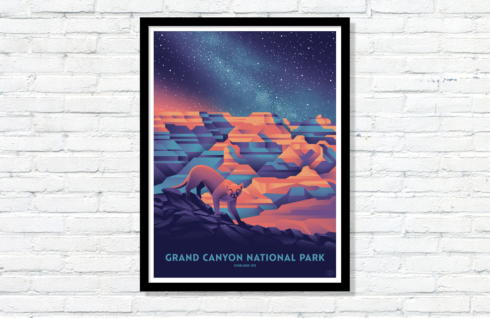 Grand Canyon National Park Poster (Night Sky)